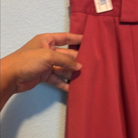 Vintage CB Elements Salmon Pleated Skirt Size 16 Made in Taiwan - Picture 8 of 10